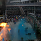 Riot police spray blue-coloured water during a protest on China's National Day in Hong Kong, China October 1, 2019.